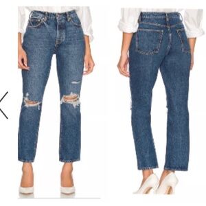 NWT Lovers and Friends Reece High Rise Rigid Slim Straight, size 26, Vera Cruz‍‍